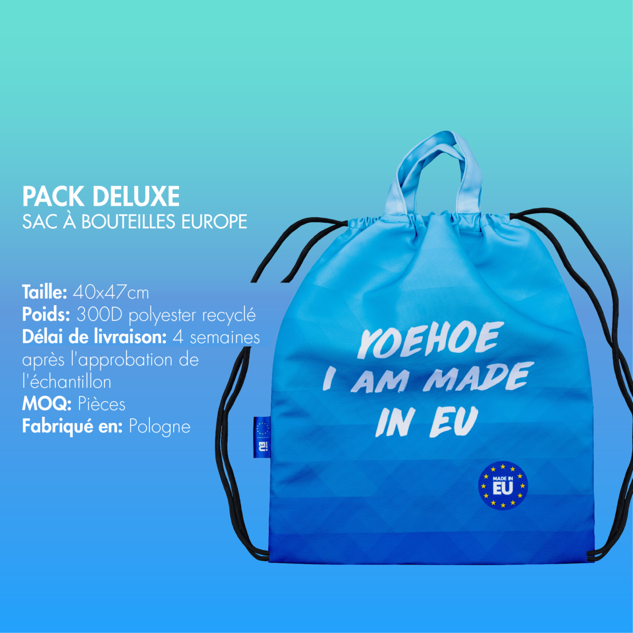 PACK DELUXE SAC À BOUTEILLES EUROPE