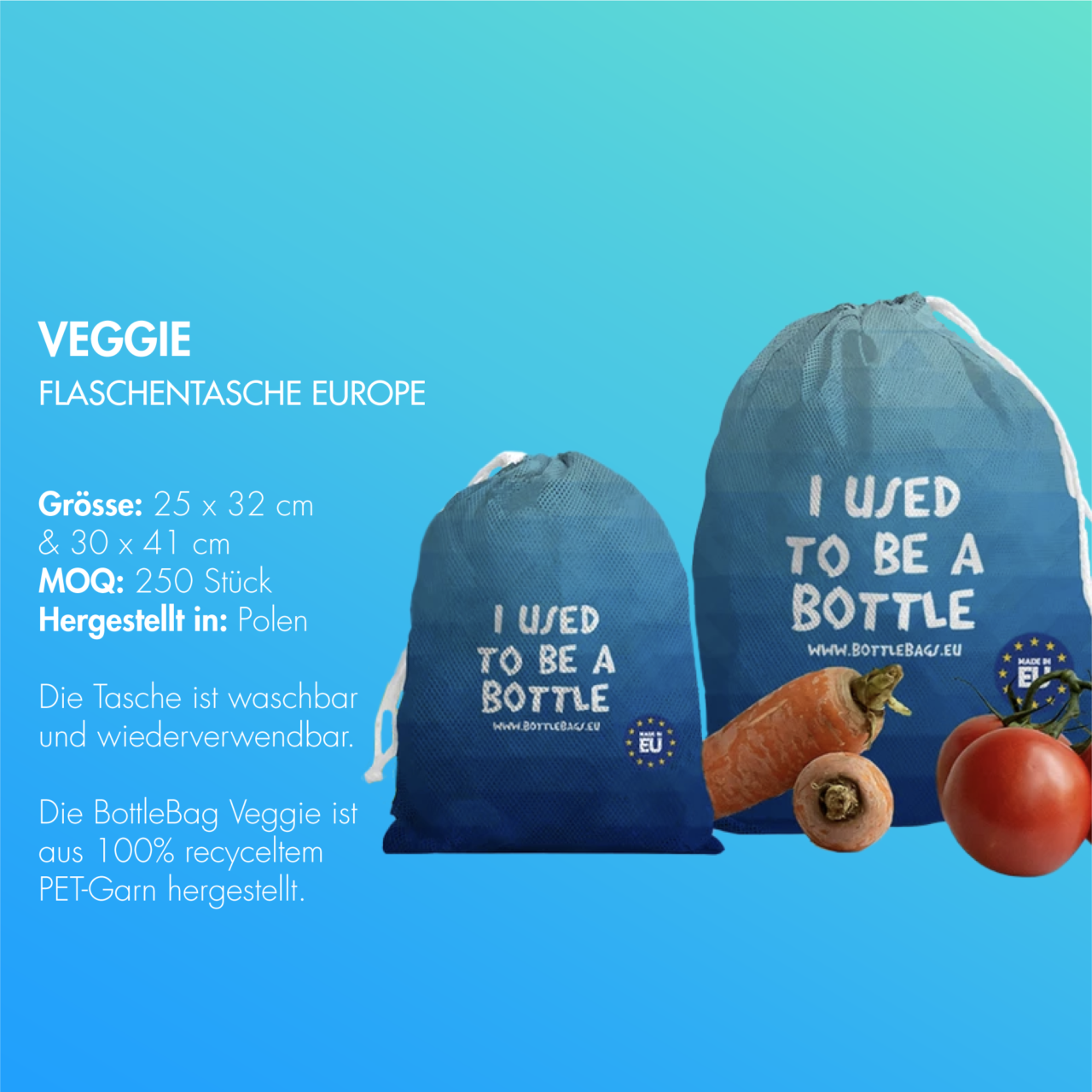 VEGGIE FLASCHENTASCHE EUROPE“‹