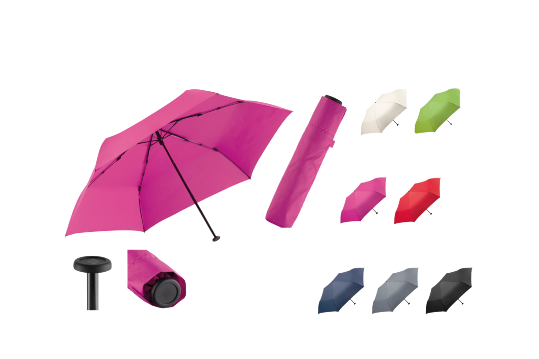 Mini-Taschenschirm FARE® - in verschiedenen Farben und mit Deinem Logo individualisierbar